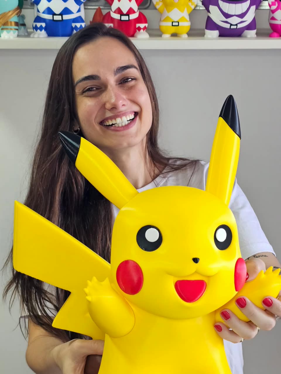 Pikachu gigante impresso em 3D